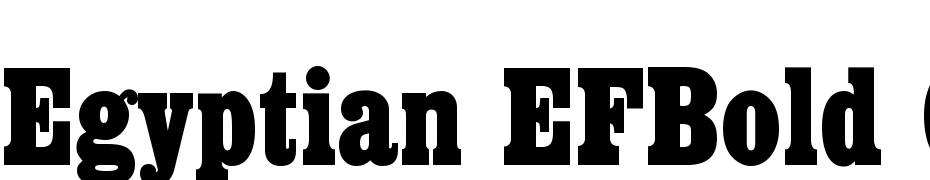 Egyptian EF Bold Condensed Yazı tipi ücretsiz indir